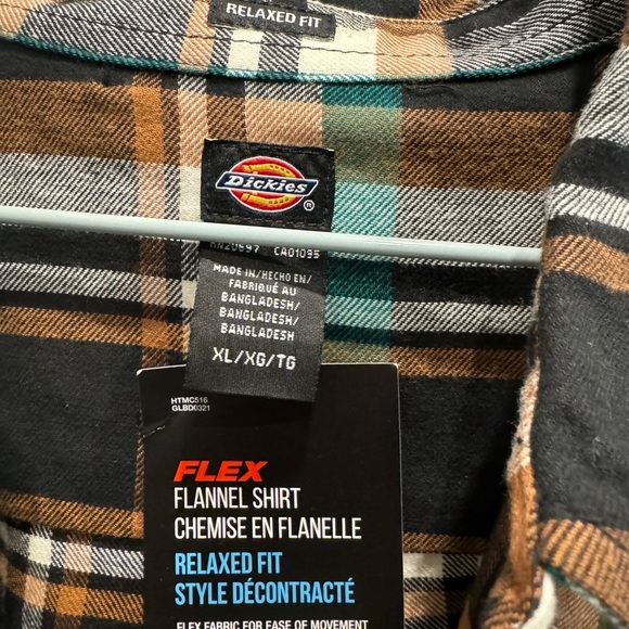 Men’s dickies flannel shirt flex fit xl nwt 40 - Picture 3 of 5